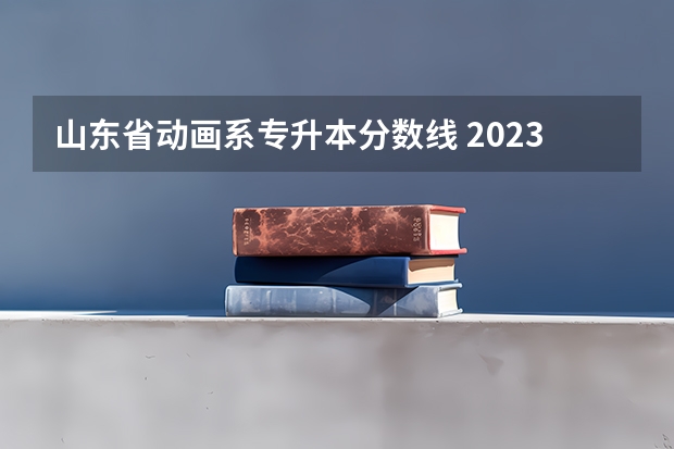 山东省动画系专升本分数线 2023年专升本山东分数线