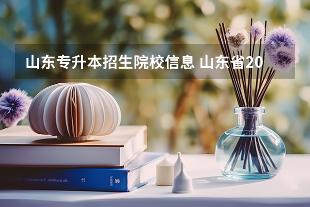 山东专升本招生院校信息 山东省2023年专升本可以报考哪些大学