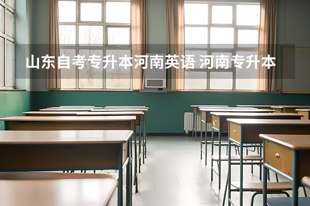 山东自考专升本河南英语 河南专升本英语考什么