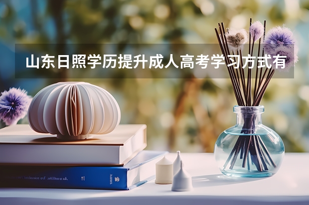 山东日照学历提升成人高考学习方式有哪些？