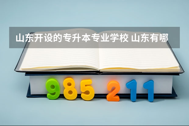 山东开设的专升本专业学校 山东有哪些专升本的大学