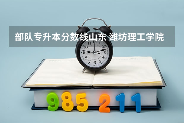 部队专升本分数线山东 潍坊理工学院专升本分数线是多少