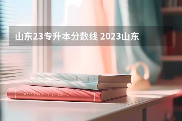 山东23专升本分数线 2023山东专升本录取分数线