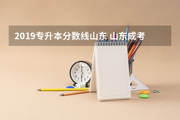 2019专升本分数线山东 山东成考各院校录取分数线