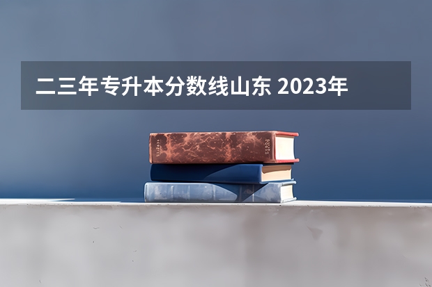 二三年专升本分数线山东 2023年专升本分数线山东
