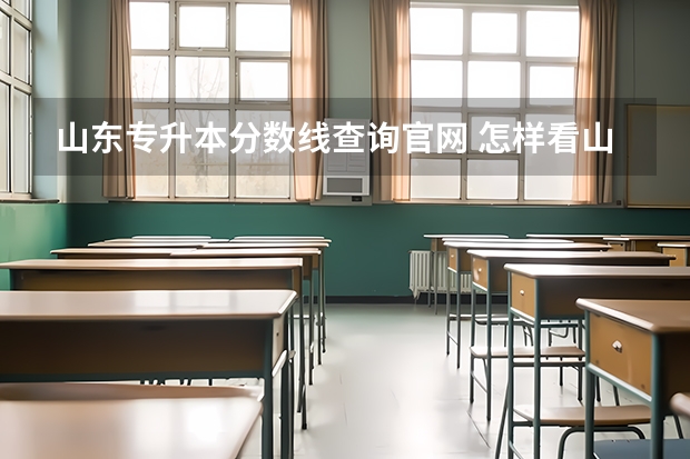 山东专升本分数线查询官网 怎样看山东省专升本考试成绩？