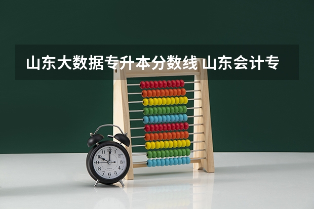 山东大数据专升本分数线 山东会计专升本分数线