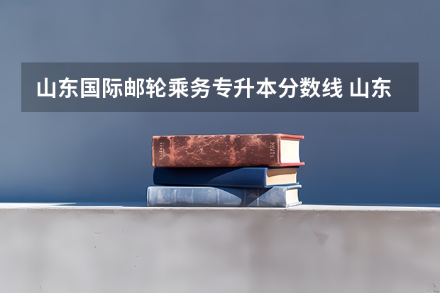 山东国际邮轮乘务专升本分数线 山东理工职业学院2022单招分数线