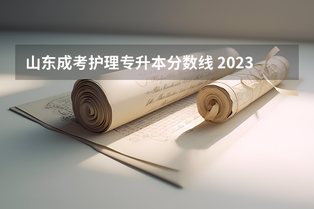 山东成考护理专升本分数线 2023年专升本山东分数线