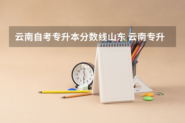 云南自考专升本分数线山东 云南专升本院校分数线